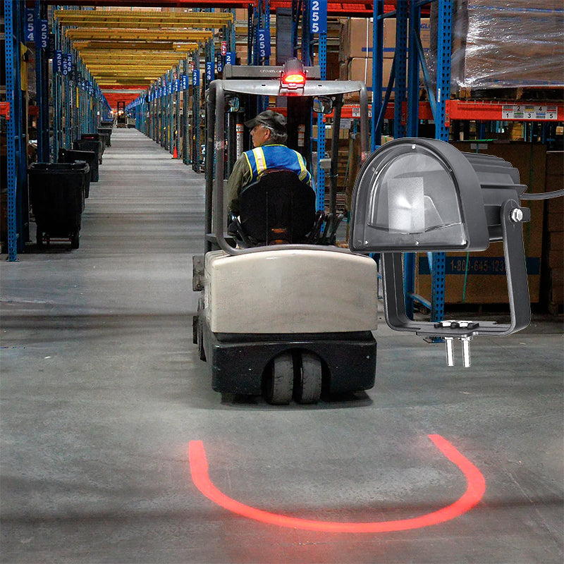Forklift Red Safety Warning Light – Pedestrian Alert Zone Lamp