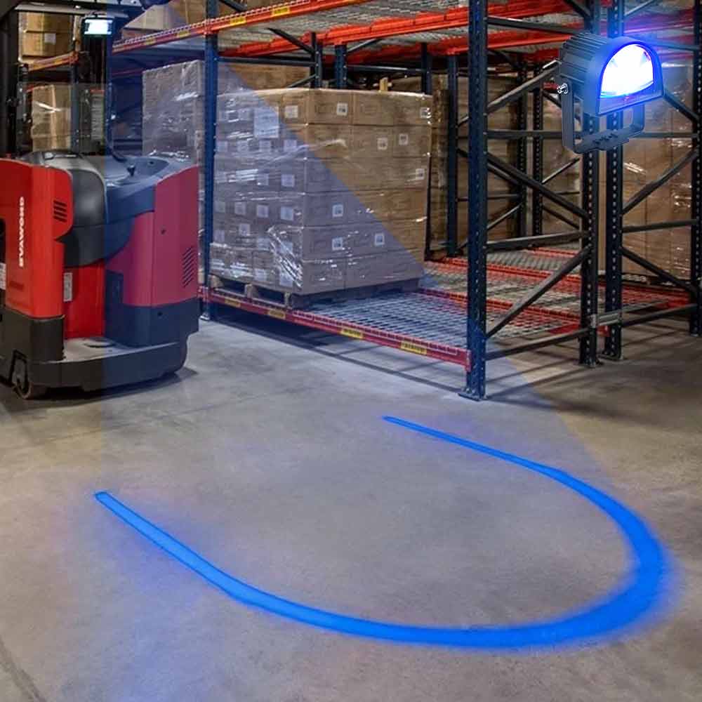 Forklift Red Safety Warning Light – Pedestrian Alert Zone Lamp