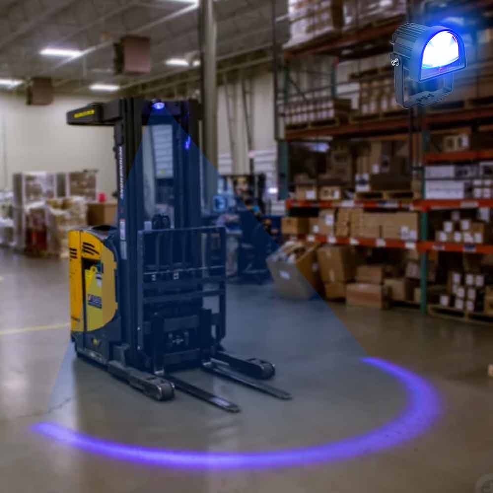 Forklift Red Safety Warning Light – Pedestrian Alert Zone Lamp