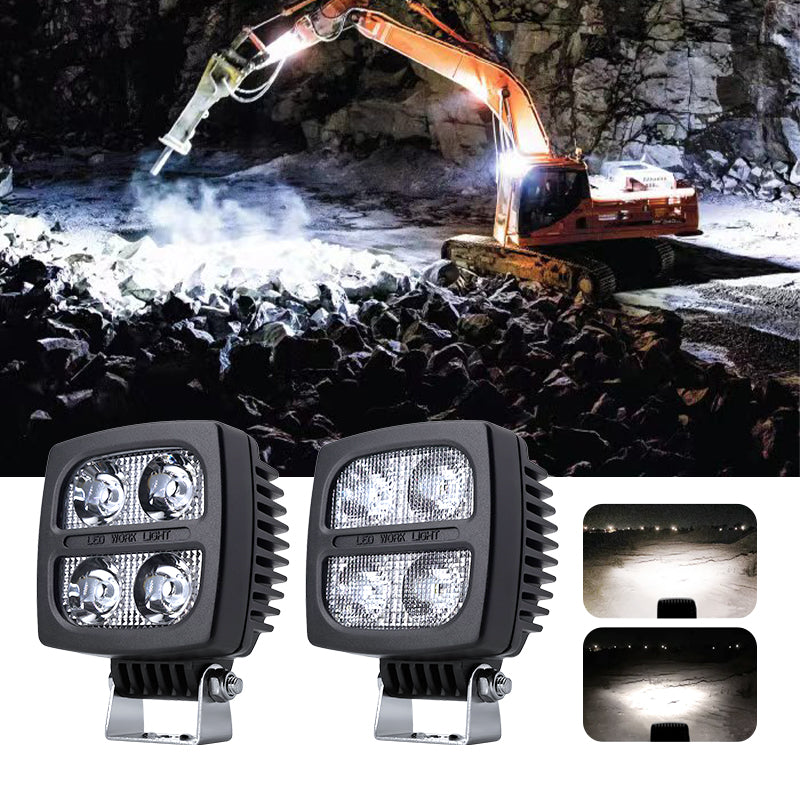 40W square LED work light for excavators