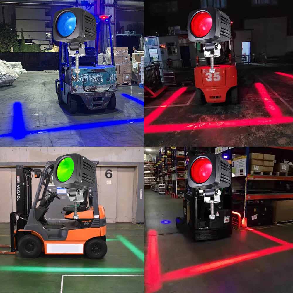 Forklift Warning Light – Safety Zone Projector for Warehouses