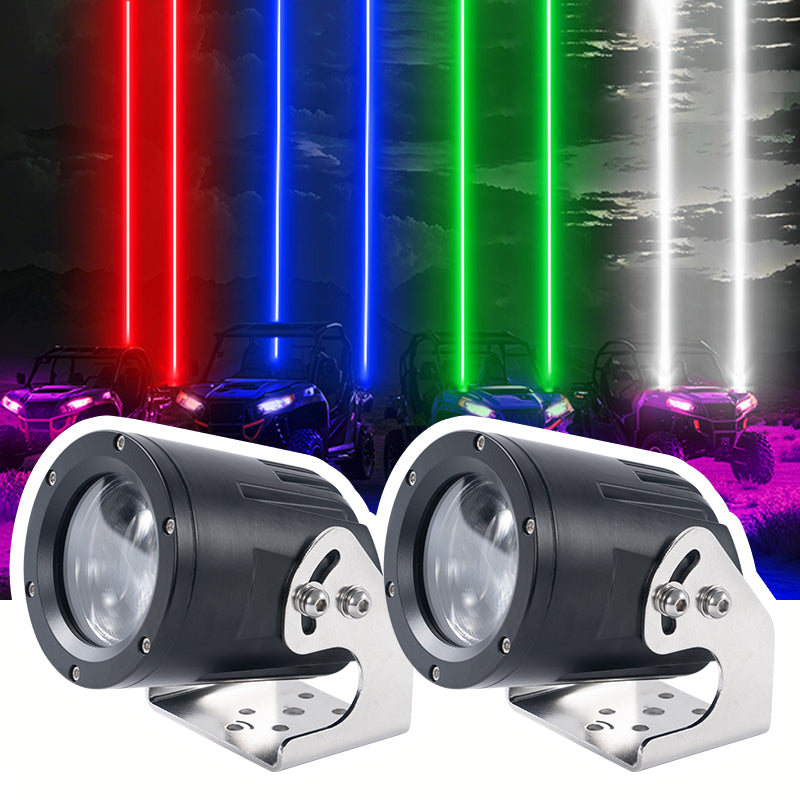 Blue offroad LED light bar for 4x4 night driving