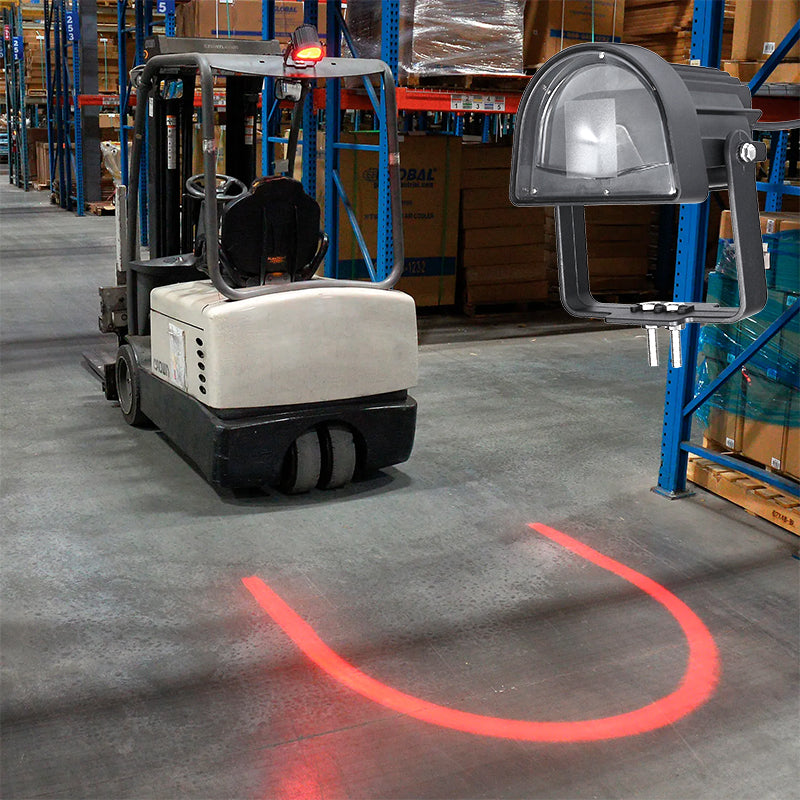 Forklift Red Safety Warning Light – Pedestrian Alert Zone Lamp