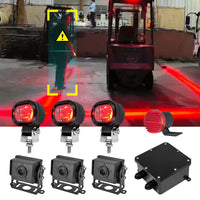 Forklift Proximity Alarm System with Voice & Red Line Alert