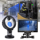 3-in-1 forklift light and camera system close-up