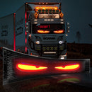 Animated LED Eye Display Panel – Multi-Vehicle Custom Light Screen showing flexible, glowing red and yellow eye design.
