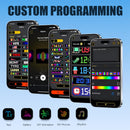 Animated LED Eye Display Panel – Multi-Vehicle Custom Light Screen with programmable text, animations, and rhythm modes.