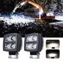 40W square LED work light for excavators