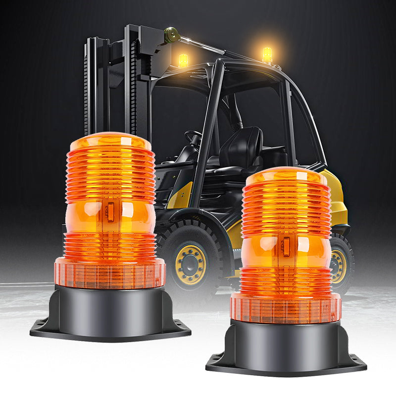 Amber Magnetic Beacon Light for Trucks, Forklifts & Equipment