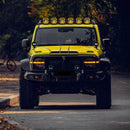 Black devil eyes car lights for car front grille installation