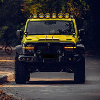 Black devil eyes car lights for car front grille installation