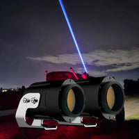 Blue laser whip light for convoy visibility at night
