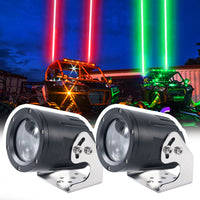 Desert vehicles with color-changing LED offroad lights