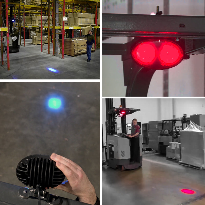 Forklift Blue LED Spotlight – Safety Warning Light