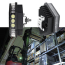 Forklift using 3-sided luminous work light for full visibility