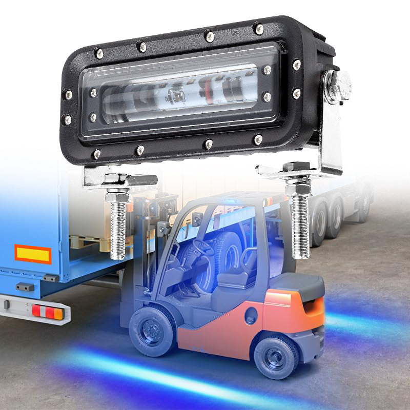 Forklift Red & Blue Warning Light – Pedestrian Safety Beam