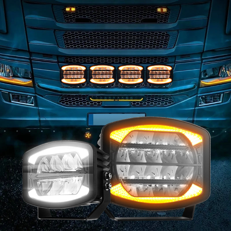 Heavy-duty 9 inch LED light for 4x4 and utility vehicles