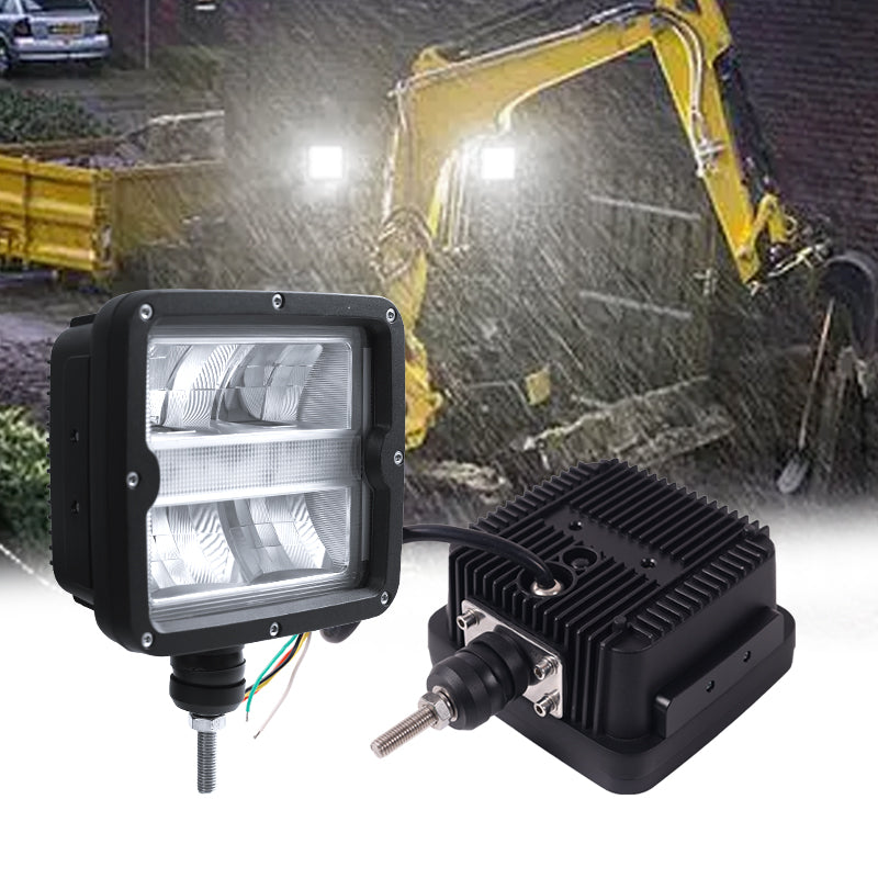 High-power snow plow headlamp for winter vehicles