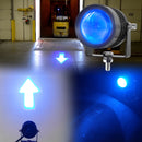 High-visibility arrow beam LED safety light for work zones