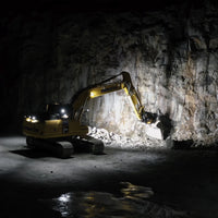 Industrial-grade LED work light with aluminum housing and stainless steel bracket