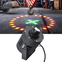 Industrial laser warning light with remote control and mounting bracket