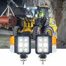 Industrial vehicle LED light with PC cover
