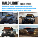 LED auxiliary lights for improved trail lighting at night