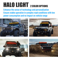 LED auxiliary lights for improved trail lighting at night