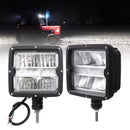 LED snow plow headlight front view with dimensions