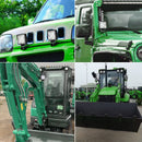 LED work light used in forestry machinery for enhanced visibility
