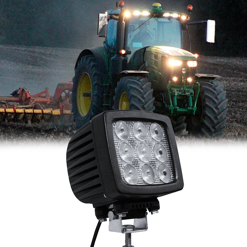 LED work light with pencil beam for long-distance visibility
