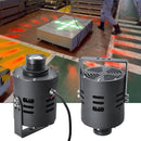 Laser safety light specification chart with LED configuration

