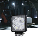 Outdoor jobsite lit with square LED work lights