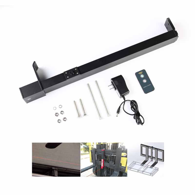 Rechargeable laser alignment tool for forklifts