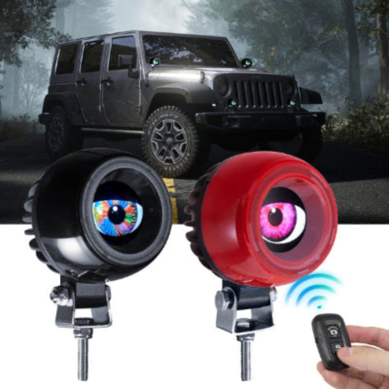 EyeBeam Devil Eye LED Light – Red & Black Housing Options