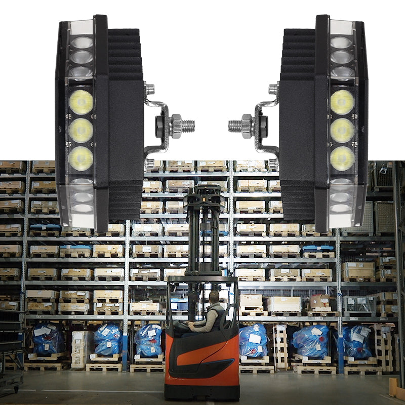 3-Sided LED Work Light – Full Coverage for Forklifts & Warehouses