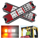 Universal LED forklift tail light kit close-up view
