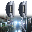 Warehouse forklift operating with 3-sided LED work light