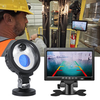White LED work light with built-in camera