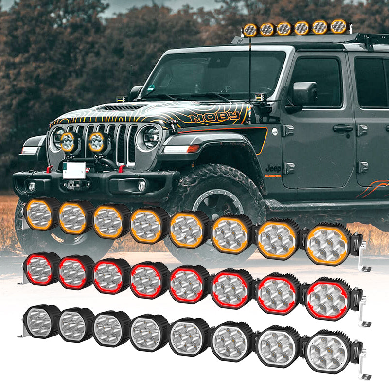  auxiliary lights for trucks and 4x4 vehicles