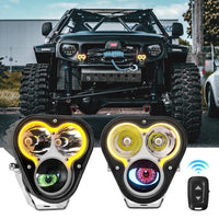 devil eyes led lights with halo and remote control