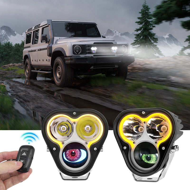 led driving light with halo