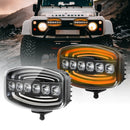 led spot lights with amber DRL for trucks and commercial vehicles