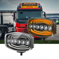 led work lights for trucks with amber and white DRL